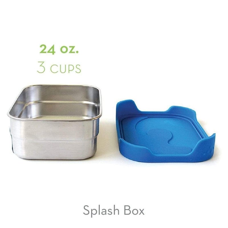 ECOlunchbox Splash Box & Splash Pod Set â€“ Leak-Proof Stainless Steel Bento Lunch & Snack Containers (24 oz + 8 oz) â€“ Plastic-Free with Silicone Lids, Dishwasher & Oven Safe - Image 2